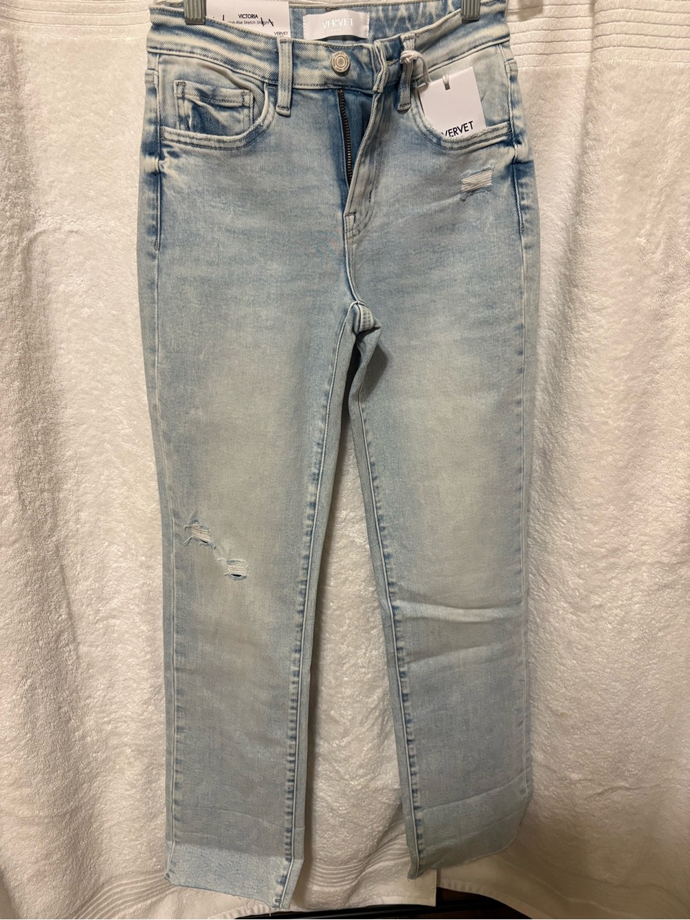 VERVET BY FLYING MONKEY Light Blue Straight Leg Women’s Jeans